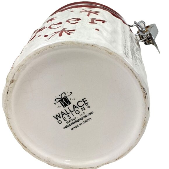 Christmas Holiday “Cheer” Medium Sized Cookie Candy Air Tight Container 59d - Picture 3 of 6